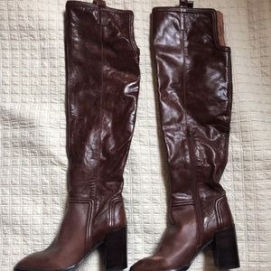 OTK Mahogany Leather Boots